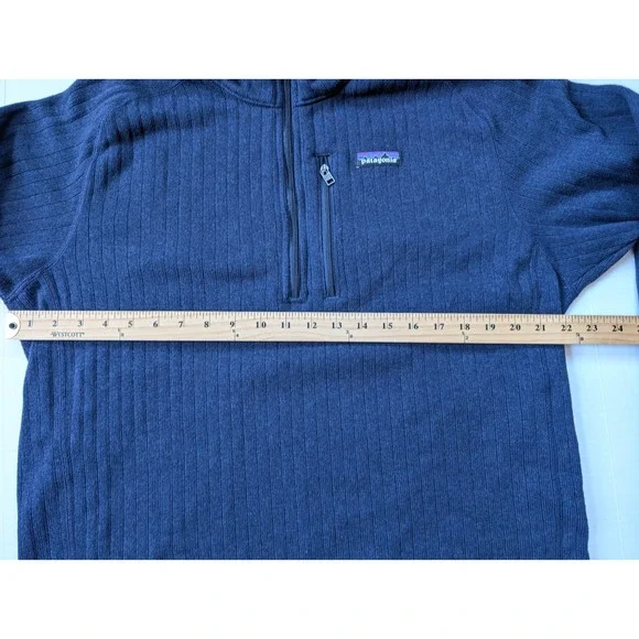 Patagonia Better Sweater 1/4 Zip Mens Large Blue Style 25300 - Picture 4 of 8